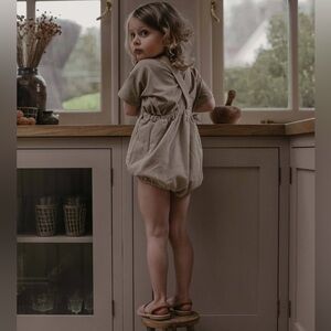 The simple folk corduroy overall romper nwt 8/9y